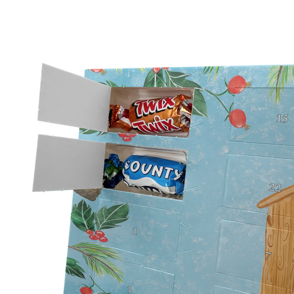 Chocolate advent calendar Bird House gift ideas, gifts, small animals, good mood, cute, funny sayings, cute animal motives, hand drawn, special gifts, card, animal lover, birds, Bird, apartment, our house, favorite place, birdhouse