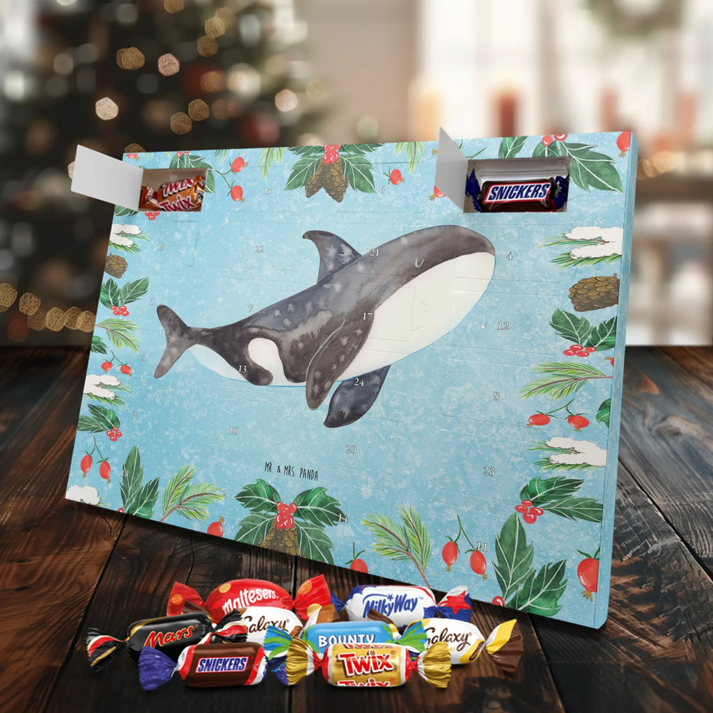 Chocolate advent calendar Orca manatee, vacation, aquatic animals, deep sea, underwater animals, seafood fans, underwater world, seafood posters, seafood decoration, whale, reef, water world, lobster, sea urchin, gift ideas, shrimp, narwhal, corals, gifts for seafood lovers, platypus, crocodile, shells, Seafood, ocean, self-love, new start, work, killer whale, opportunities