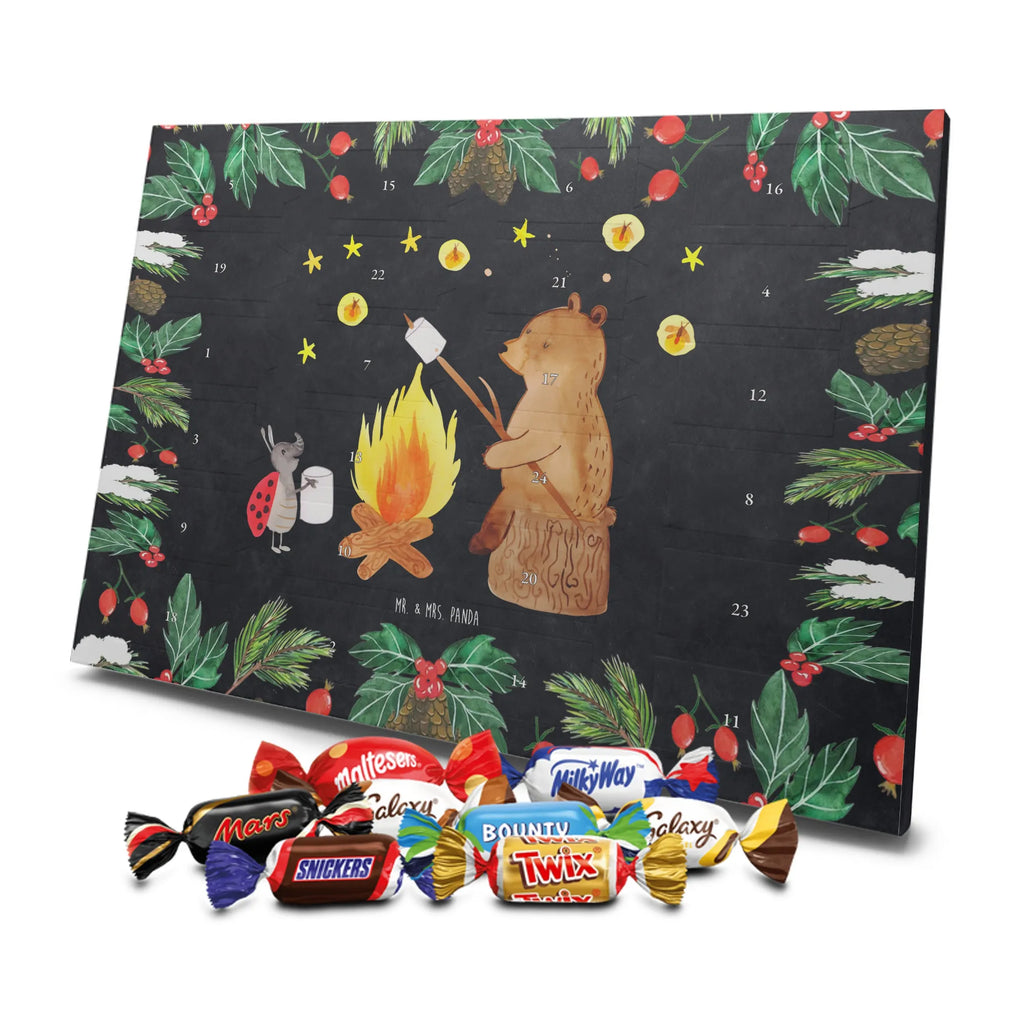 Chocolate advent calendar Bear & Ladybird campfire cuddly toy, teddy bear, Campfire