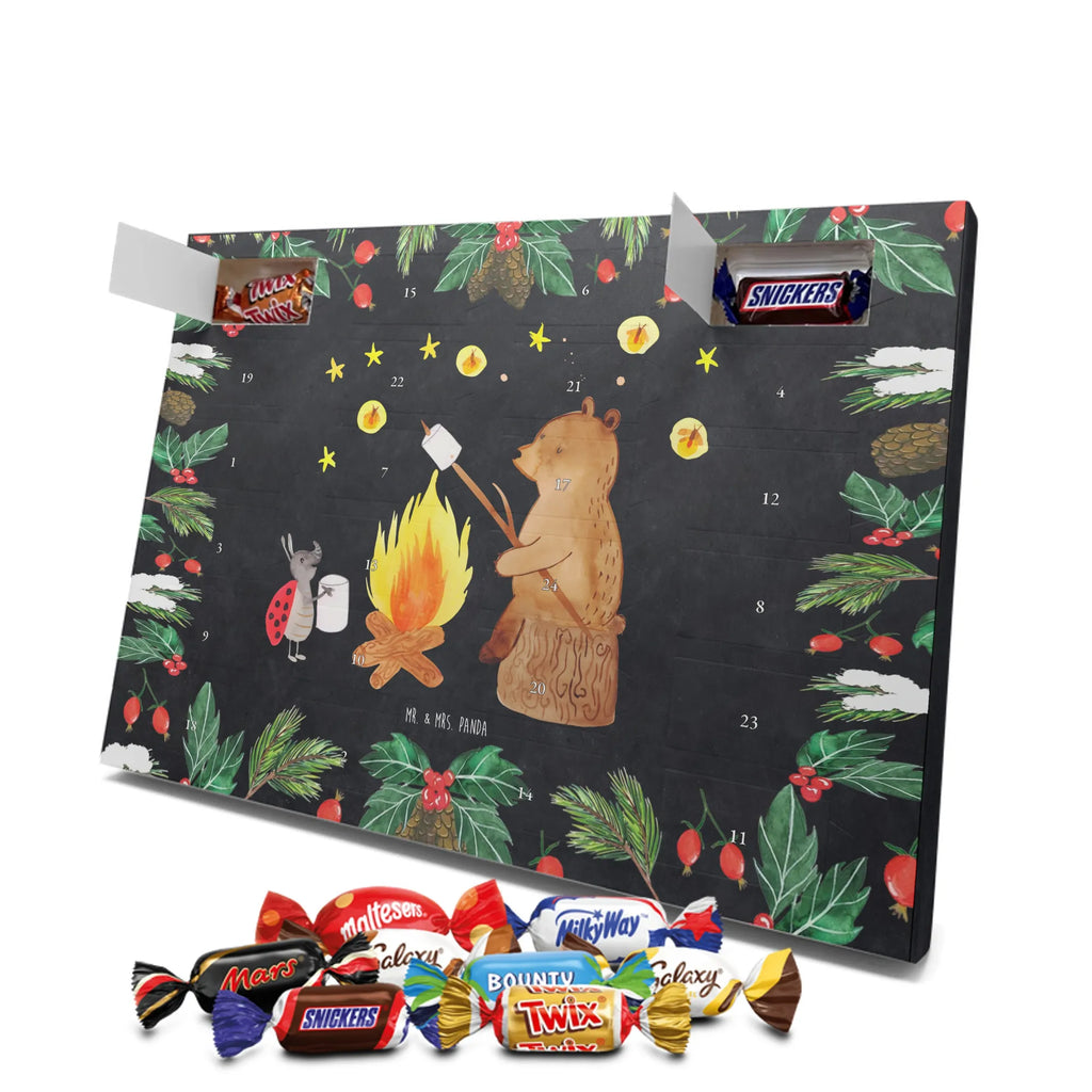 Chocolate advent calendar Bear & Ladybird campfire cuddly toy, teddy bear, Campfire