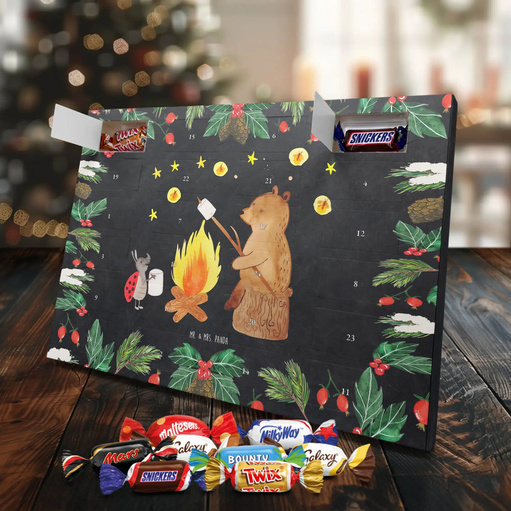 Chocolate advent calendar Bear & Ladybird campfire cuddly toy, teddy bear, Campfire