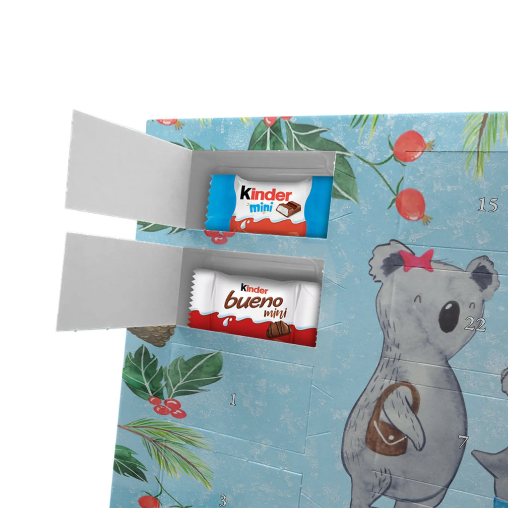 Chocolate advent calendar Koala family with two kids Father's Day, Mother's Day, family life, best family, koala bear, koala family, family time, favourite family
