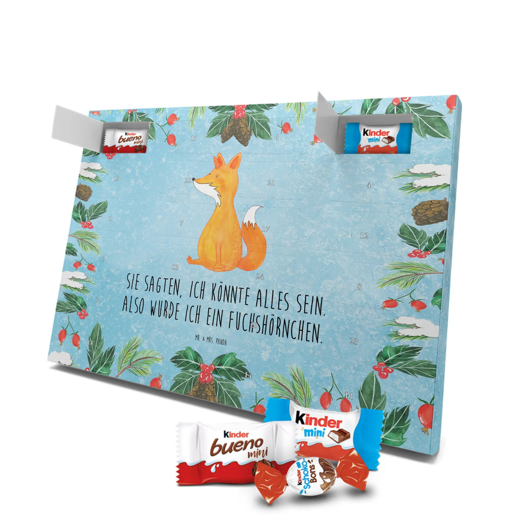 Chocolate advent calendar unicorn Fox foxes, fox horns