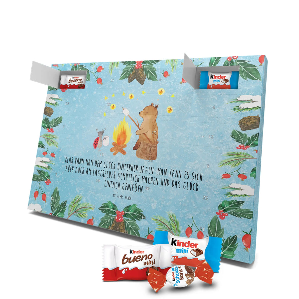 Chocolate advent calendar Bear & Ladybird campfire cuddly toy, teddy bear, Campfire