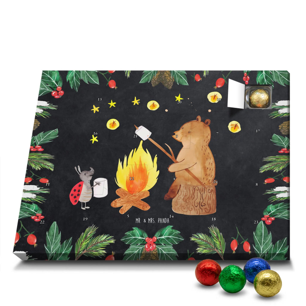 Chocolate advent calendar Bear & Ladybird campfire cuddly toy, teddy bear, Campfire