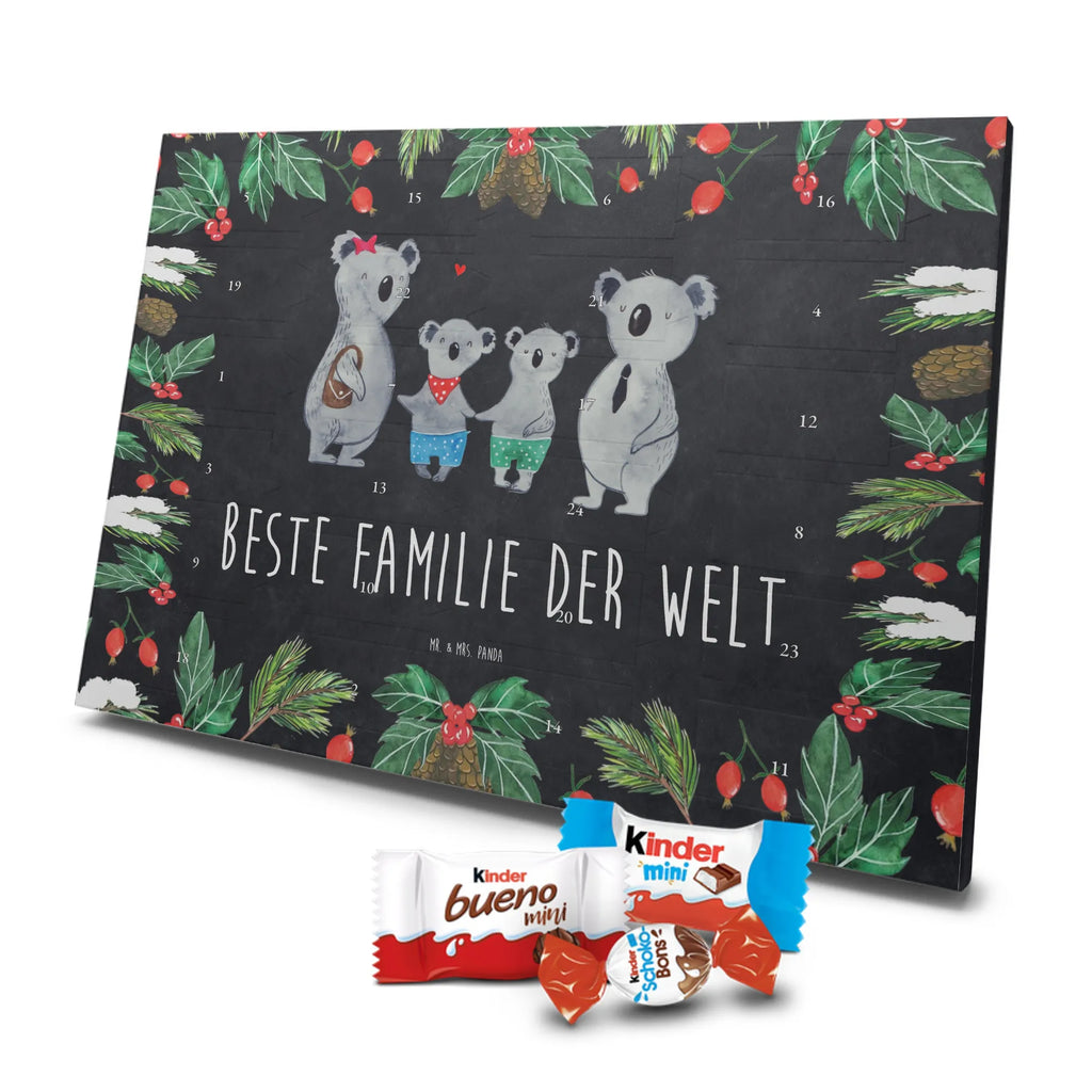 Chocolate advent calendar Koala family with two kids Father's Day, Mother's Day, family life, best family, koala bear, koala family, family time, favourite family