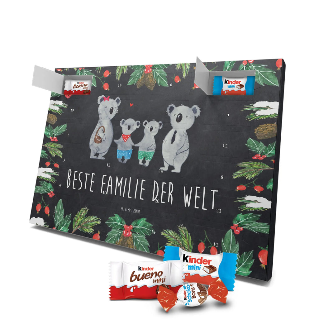 Chocolate advent calendar Koala family with two kids Father's Day, Mother's Day, family life, best family, koala bear, koala family, family time, favourite family