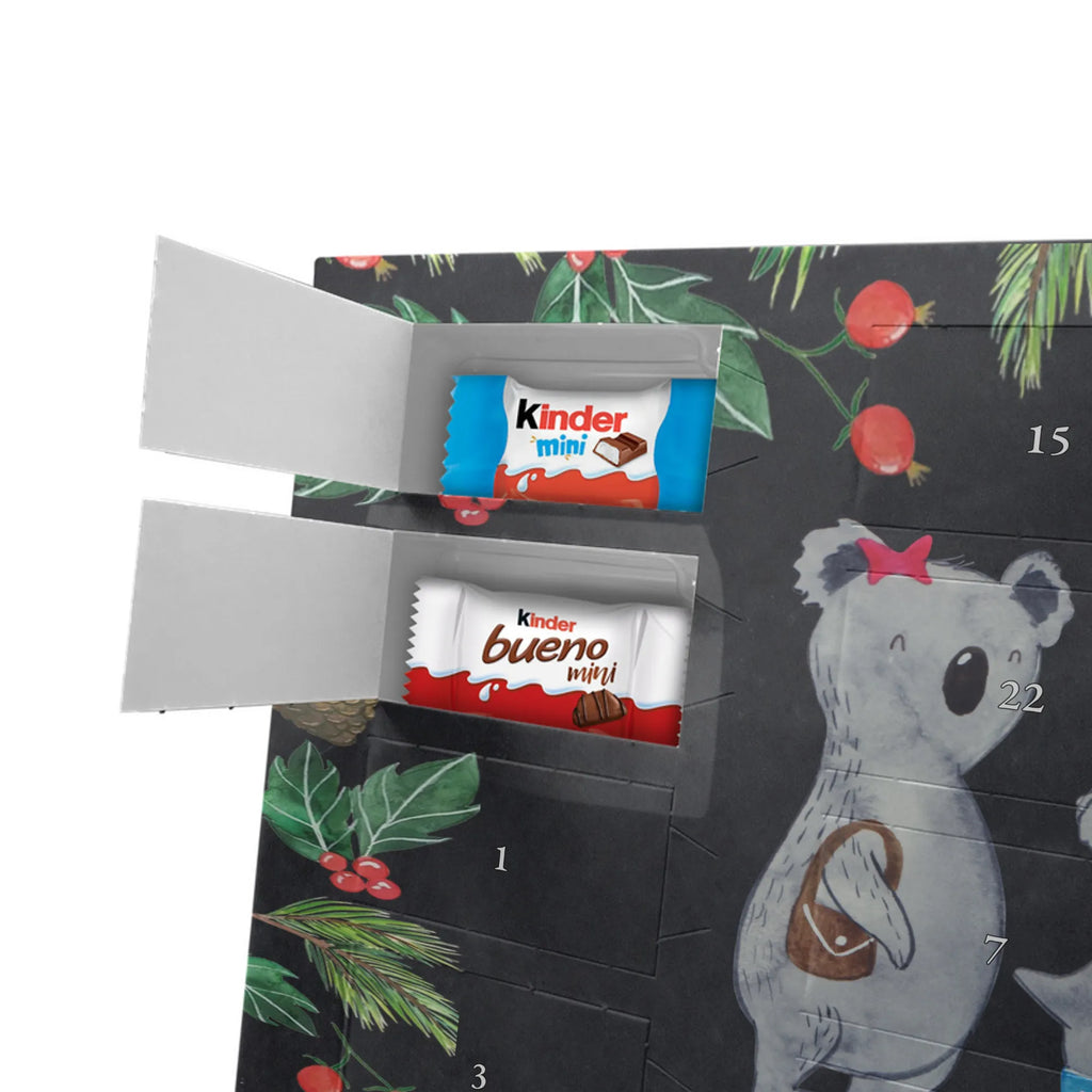 Chocolate advent calendar Koala family with two kids Father's Day, Mother's Day, family life, best family, koala bear, koala family, family time, favourite family