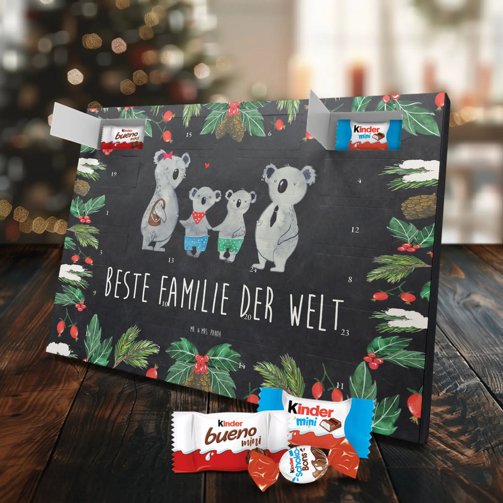 Chocolate advent calendar Koala family with two kids Father's Day, Mother's Day, family life, best family, koala bear, koala family, family time, favourite family