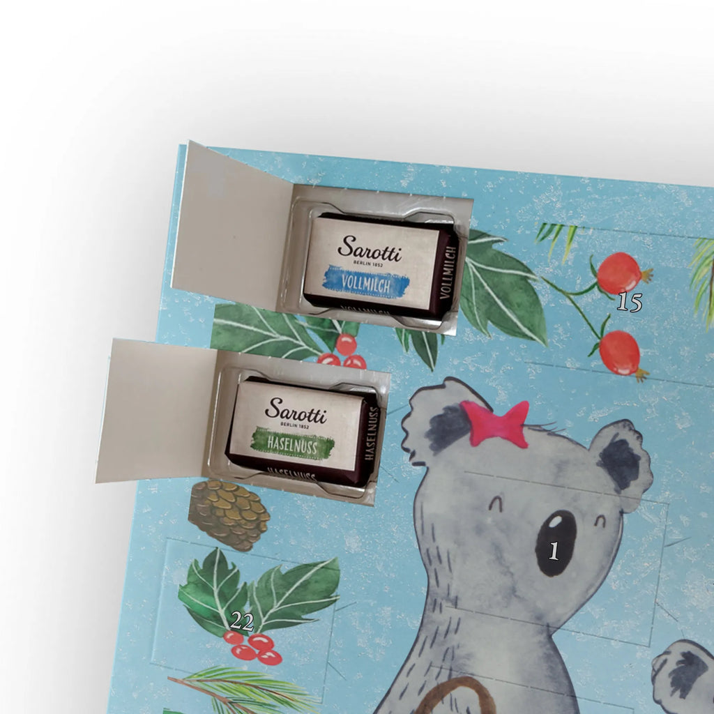 Chocolate advent calendar Koala family with two kids Father's Day, Mother's Day, family life, best family, koala bear, koala family, family time, favourite family