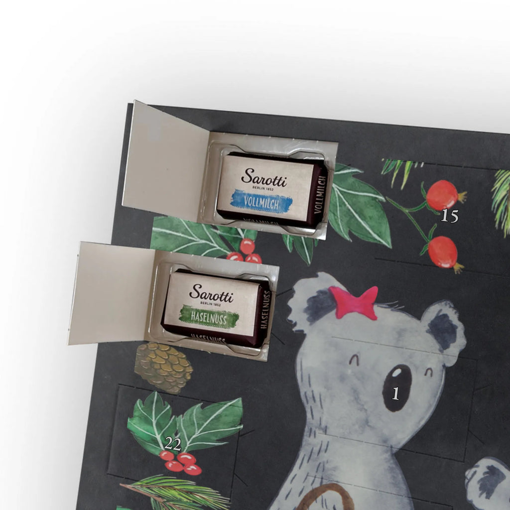 Chocolate advent calendar Koala family with two kids Father's Day, Mother's Day, family life, best family, koala bear, koala family, family time, favourite family