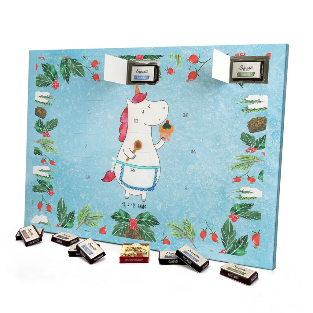 Chocolate advent calendar unicorn Kitchen baker present, cake, bake, hobby cook, dreaming, dreamer, Baker gift, cook, pie