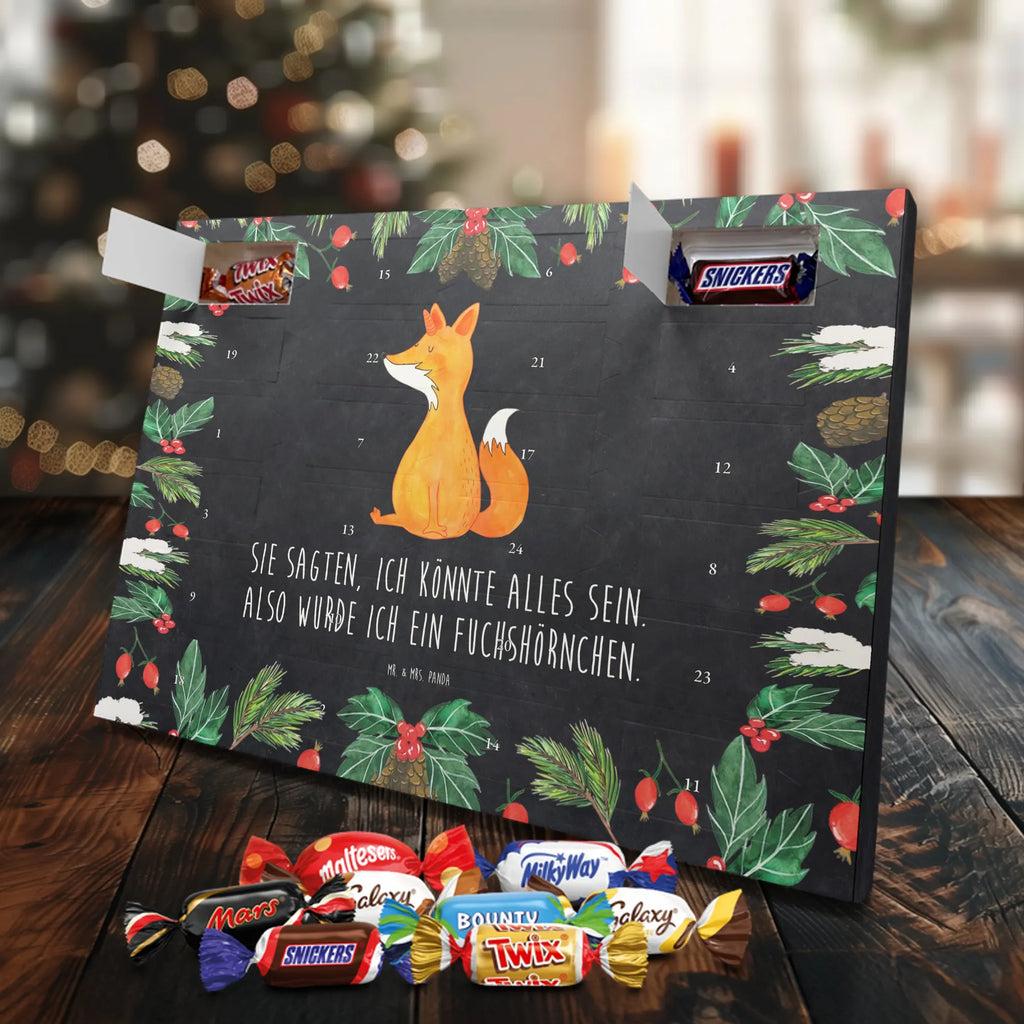 Chocolate advent calendar unicorn Fox foxes, fox horns