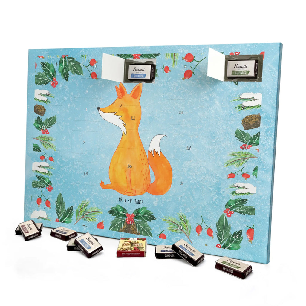 Chocolate advent calendar unicorn Fox foxes, fox horns