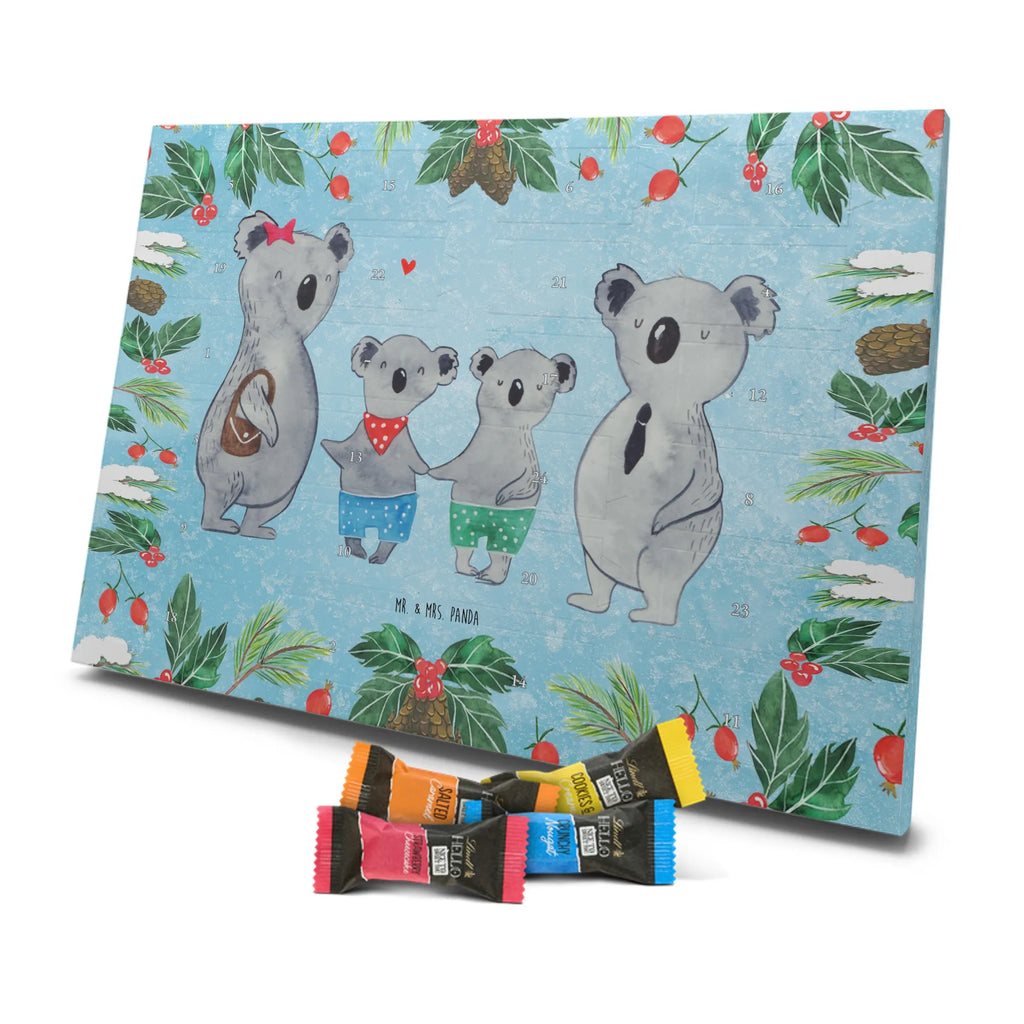 Chocolate advent calendar Koala family with two kids Father's Day, Mother's Day, family life, best family, koala bear, koala family, family time, favourite family