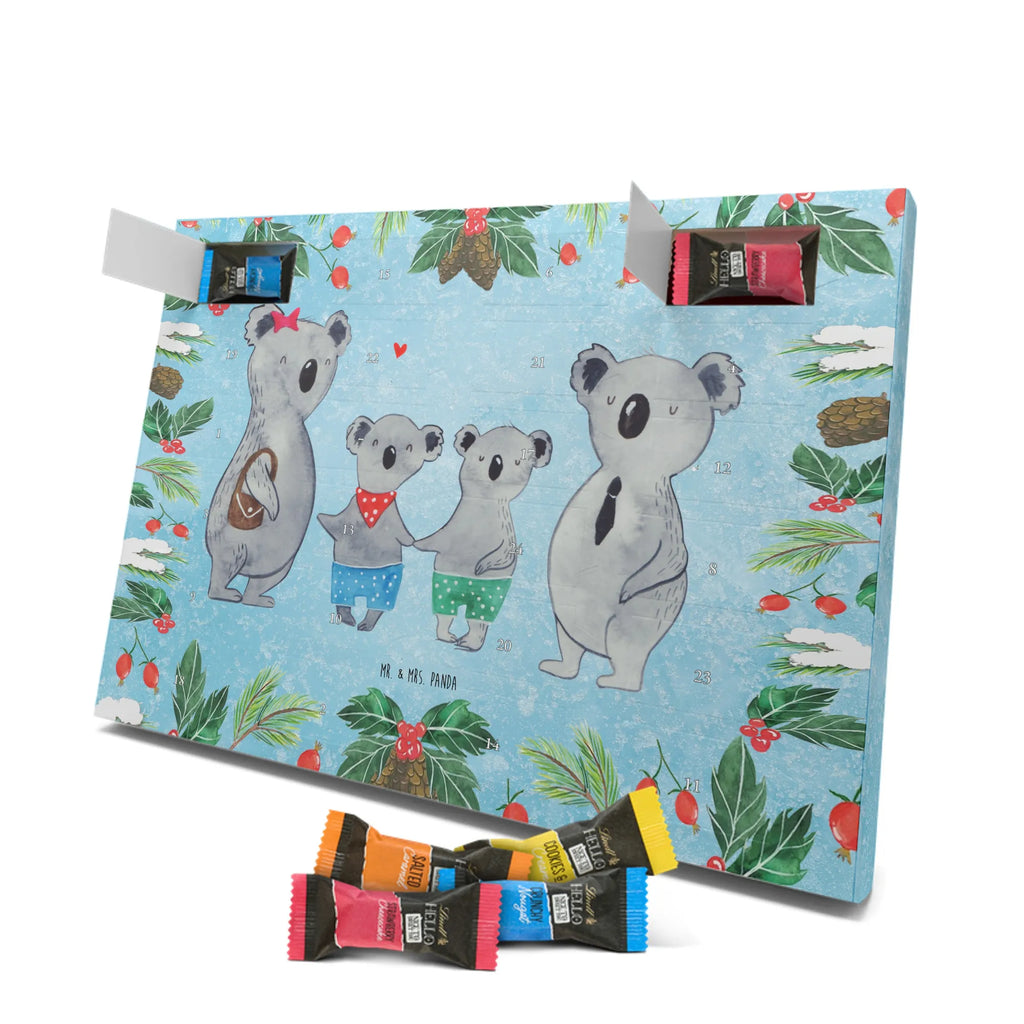 Chocolate advent calendar Koala family with two kids Father's Day, Mother's Day, family life, best family, koala bear, koala family, family time, favourite family