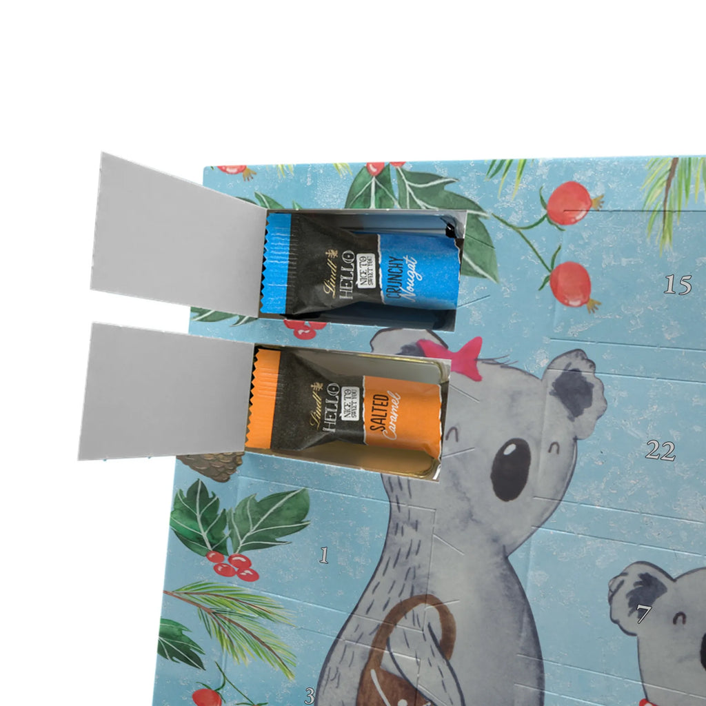 Chocolate advent calendar Koala family with two kids Father's Day, Mother's Day, family life, best family, koala bear, koala family, family time, favourite family