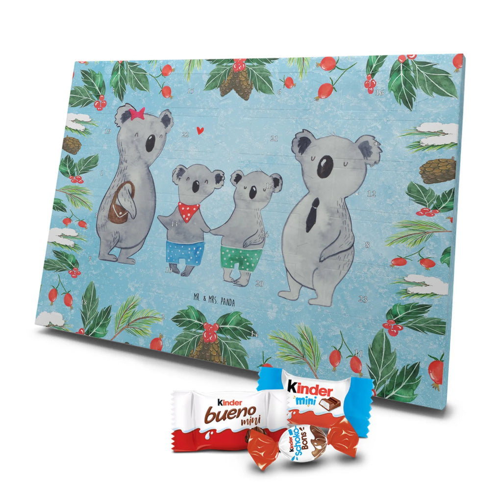 Chocolate advent calendar Koala family with two kids Father's Day, Mother's Day, family life, best family, koala bear, koala family, family time, favourite family