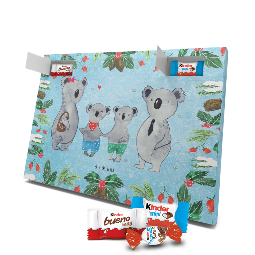 Chocolate advent calendar Koala family with two kids Father's Day, Mother's Day, family life, best family, koala bear, koala family, family time, favourite family