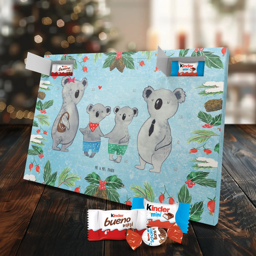 Chocolate advent calendar Koala family with two kids Father's Day, Mother's Day, family life, best family, koala bear, koala family, family time, favourite family