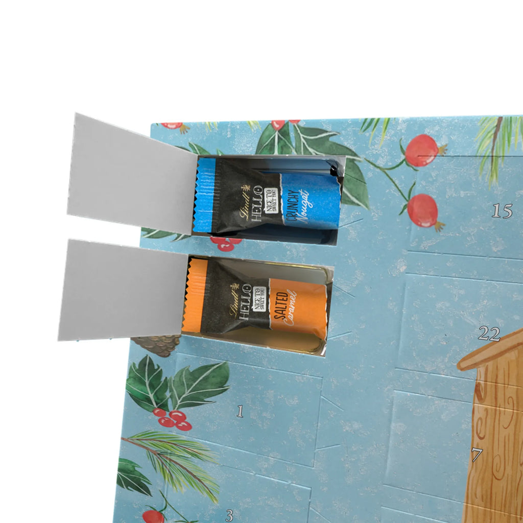 Chocolate advent calendar Bird House gift ideas, gifts, small animals, good mood, cute, funny sayings, cute animal motives, hand drawn, special gifts, card, animal lover, birds, Bird, apartment, our house, favorite place, birdhouse