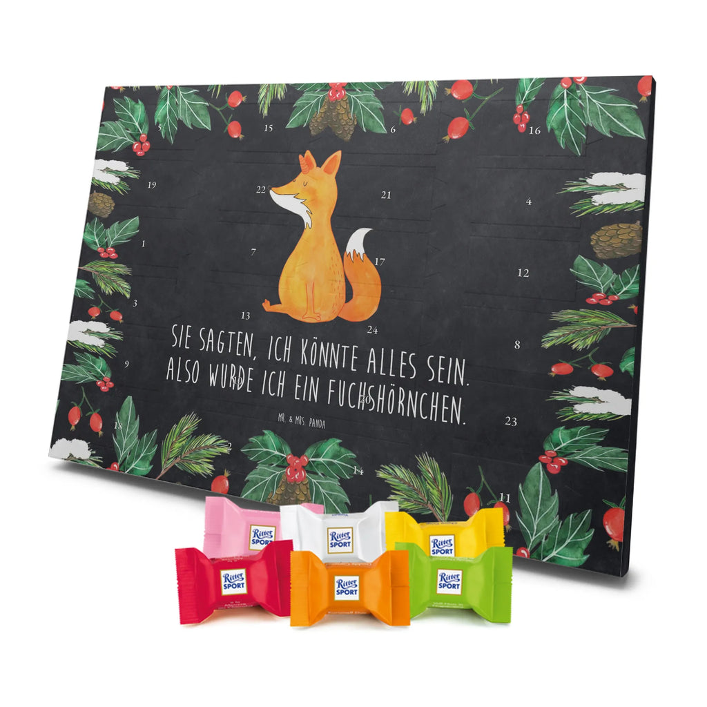 Chocolate advent calendar unicorn Fox foxes, fox horns