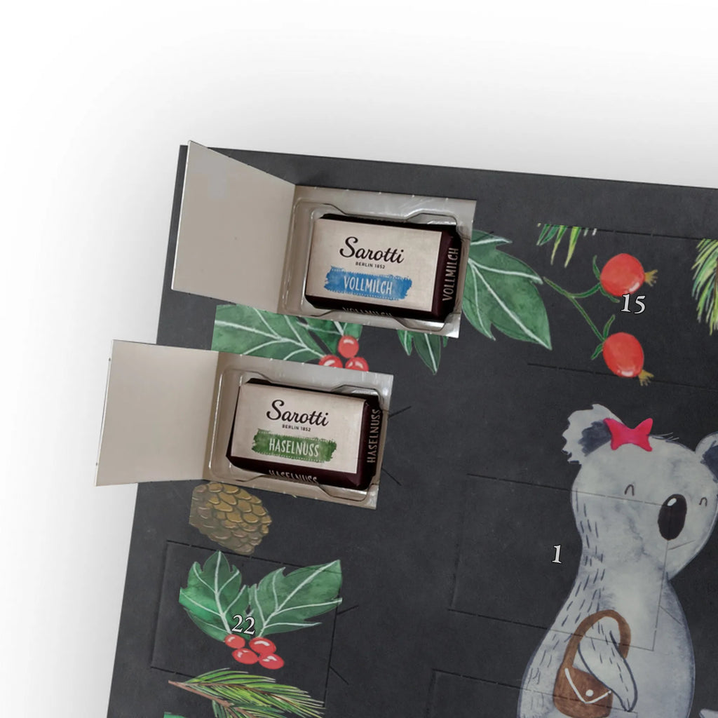 Chocolate advent calendar Koala family with two kids Father's Day, Mother's Day, family life, best family, koala bear, koala family, family time, favourite family