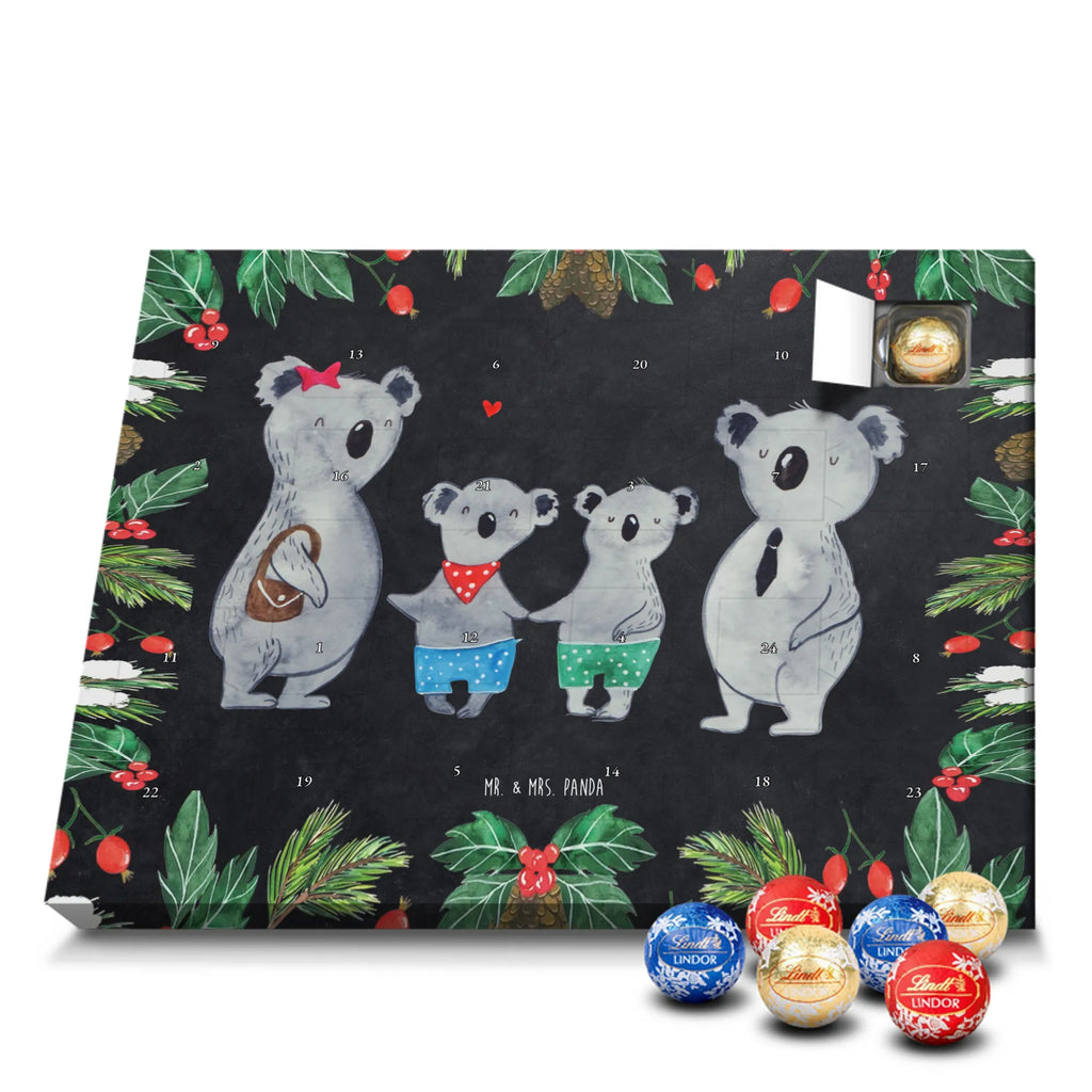 Chocolate advent calendar Koala family with two kids Father's Day, Mother's Day, family life, best family, koala bear, koala family, family time, favourite family