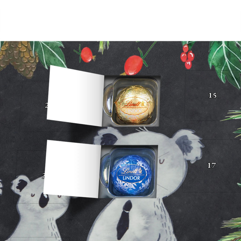 Chocolate advent calendar Koala family with two kids Father's Day, Mother's Day, family life, best family, koala bear, koala family, family time, favourite family