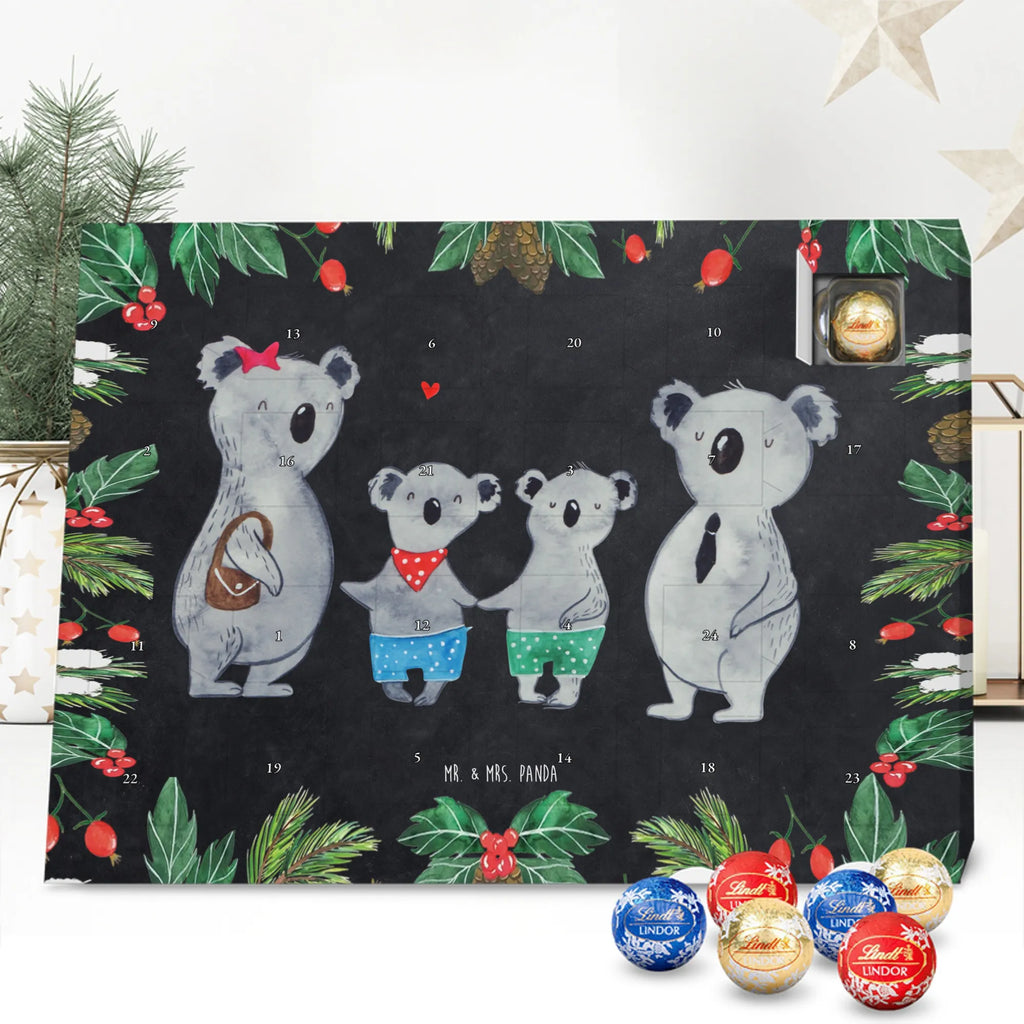 Chocolate advent calendar Koala family with two kids Father's Day, Mother's Day, family life, best family, koala bear, koala family, family time, favourite family