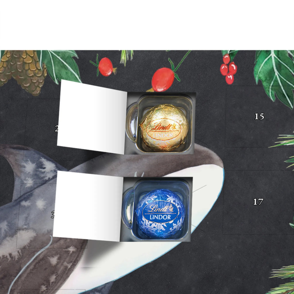 Chocolate advent calendar Orca manatee, vacation, aquatic animals, deep sea, underwater animals, seafood fans, underwater world, seafood posters, seafood decoration, whale, reef, water world, lobster, sea urchin, gift ideas, shrimp, narwhal, corals, gifts for seafood lovers, platypus, crocodile, shells, Seafood, ocean, self-love, new start, work, killer whale, opportunities