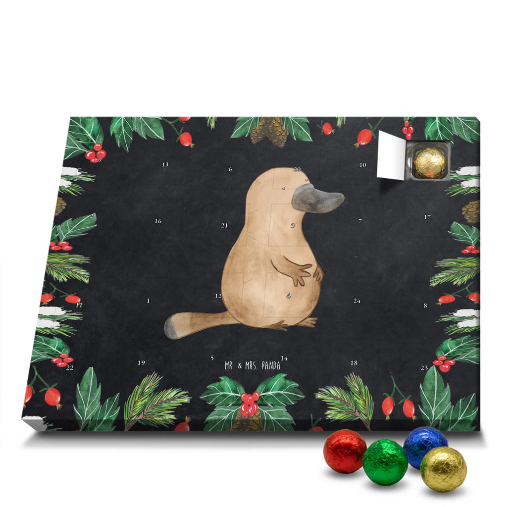 Chocolate advent calendar platypus courage manatee, vacation, aquatic animals, deep sea, underwater animals, seafood fans, underwater world, seafood posters, seafood decoration, whale, reef, water world, lobster, sea urchin, gift ideas, shrimp, narwhal, corals, gifts for seafood lovers, platypus, crocodile, shells, Seafood, ocean, work, Platypus, brave, new beginning, world trip, wisdom, courage, new start