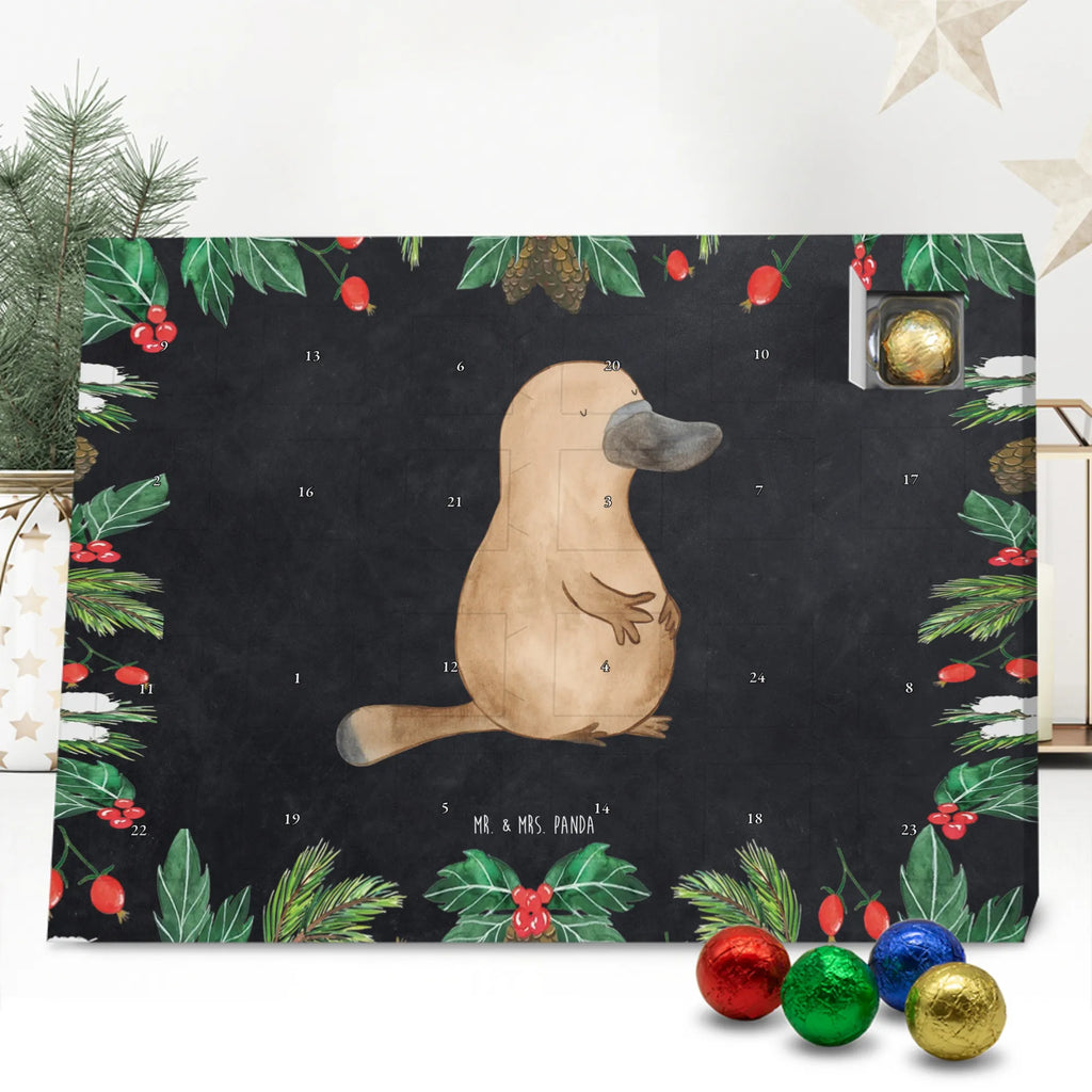 Chocolate advent calendar platypus courage manatee, vacation, aquatic animals, deep sea, underwater animals, seafood fans, underwater world, seafood posters, seafood decoration, whale, reef, water world, lobster, sea urchin, gift ideas, shrimp, narwhal, corals, gifts for seafood lovers, platypus, crocodile, shells, Seafood, ocean, work, Platypus, brave, new beginning, world trip, wisdom, courage, new start
