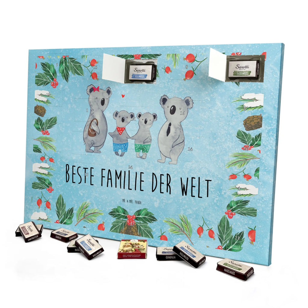 Chocolate advent calendar Koala family with two kids Father's Day, Mother's Day, family life, best family, koala bear, koala family, family time, favourite family
