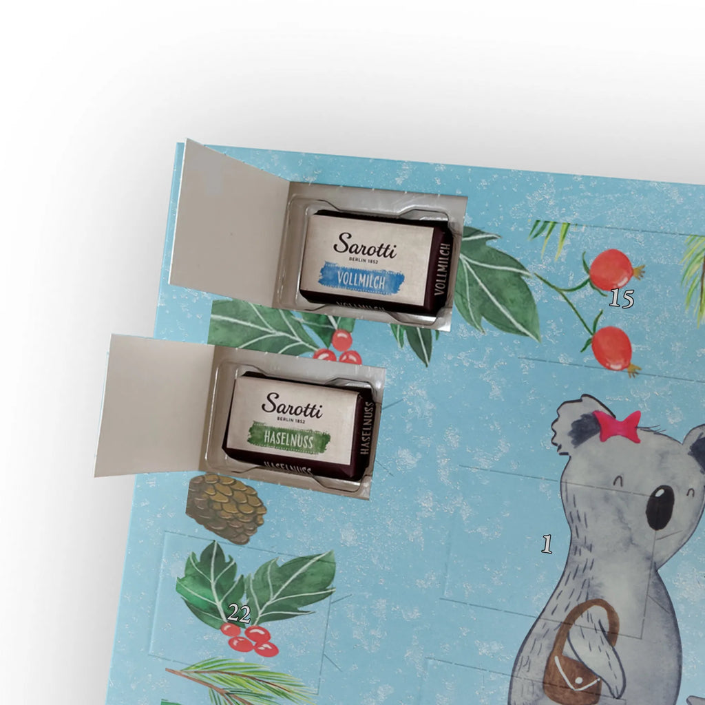 Chocolate advent calendar Koala family with two kids Father's Day, Mother's Day, family life, best family, koala bear, koala family, family time, favourite family