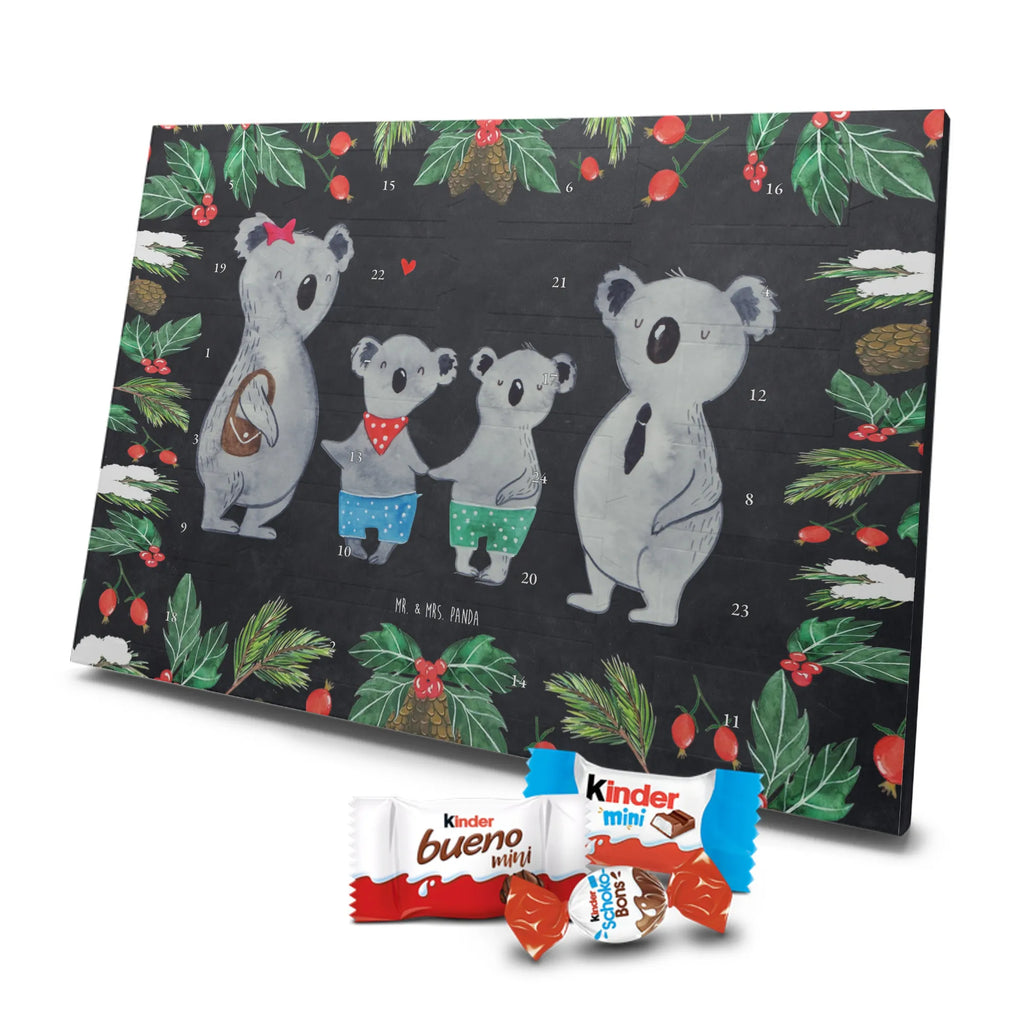 Chocolate advent calendar Koala family with two kids Father's Day, Mother's Day, family life, best family, koala bear, koala family, family time, favourite family
