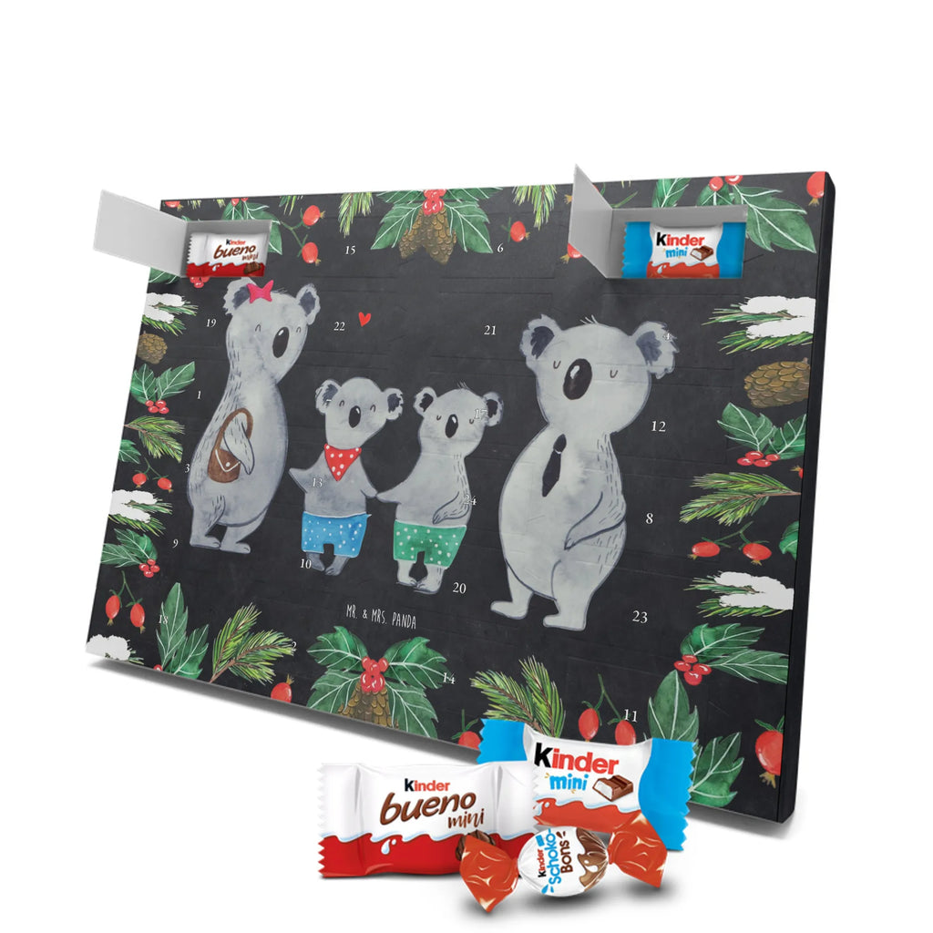 Chocolate advent calendar Koala family with two kids Father's Day, Mother's Day, family life, best family, koala bear, koala family, family time, favourite family