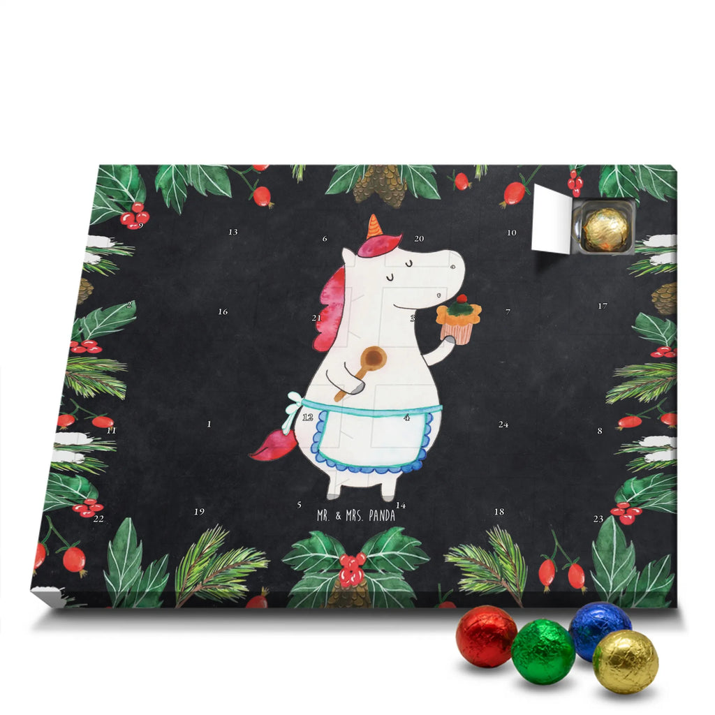 Chocolate advent calendar unicorn Kitchen baker present, cake, bake, hobby cook, dreaming, dreamer, Baker gift, cook, pie