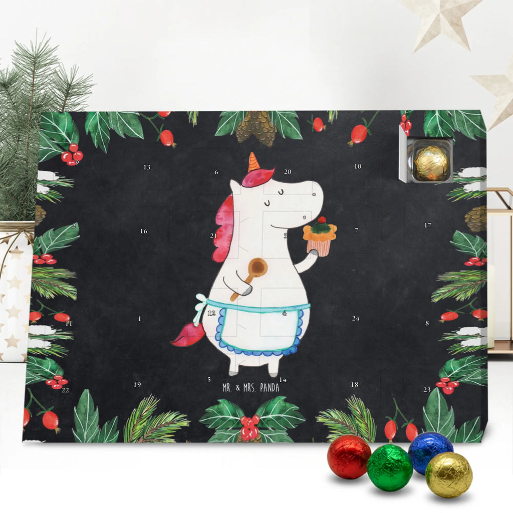 Chocolate advent calendar unicorn Kitchen baker present, cake, bake, hobby cook, dreaming, dreamer, Baker gift, cook, pie