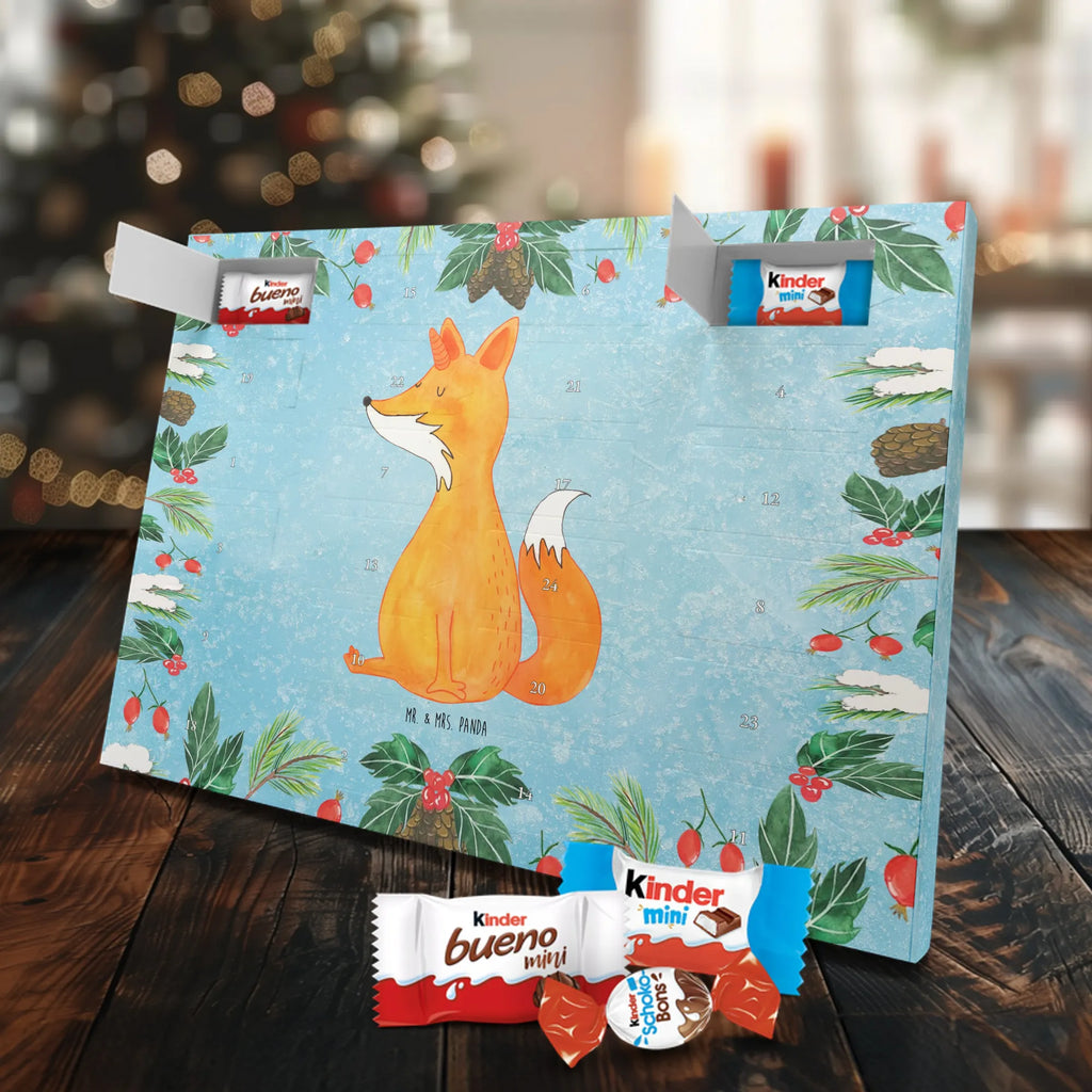 Chocolate advent calendar unicorn Fox foxes, fox horns
