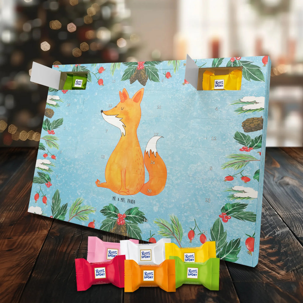 Chocolate advent calendar unicorn Fox foxes, fox horns