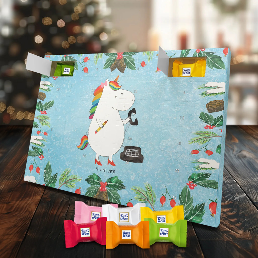 Chocolate advent calendar unicorn secretary gift colleg, office help, secretary present, office worker, tax office, Secretary, attorney