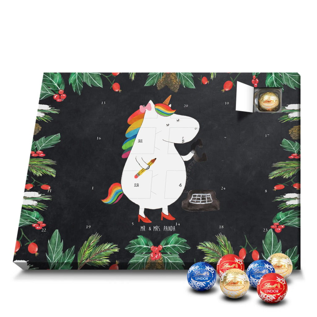 Chocolate advent calendar unicorn secretary gift colleg, office help, secretary present, office worker, tax office, Secretary, attorney