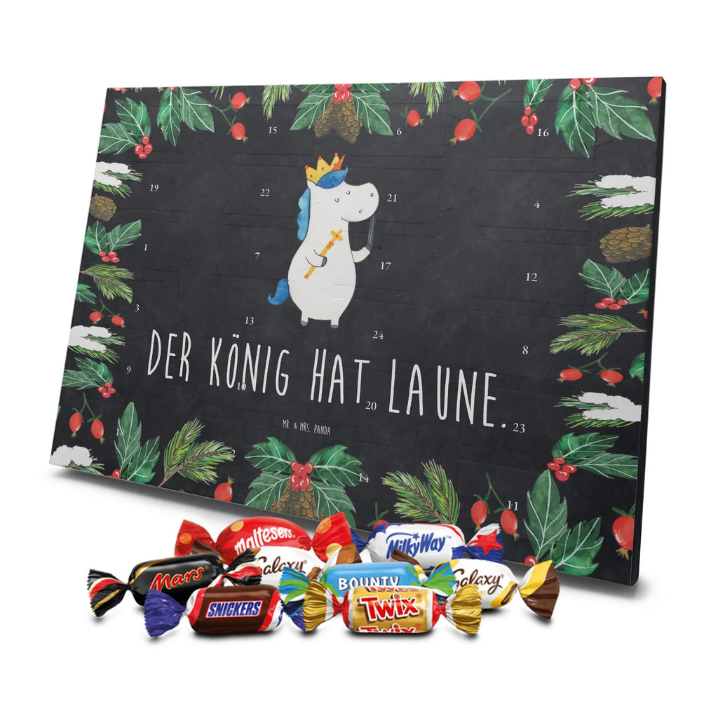 Chocolate advent calendar unicorn king with sword present boy, gift boyfriend, President, Prosecco, King, Ruler, Emperor, Chancellor, Crown, Princess, sword