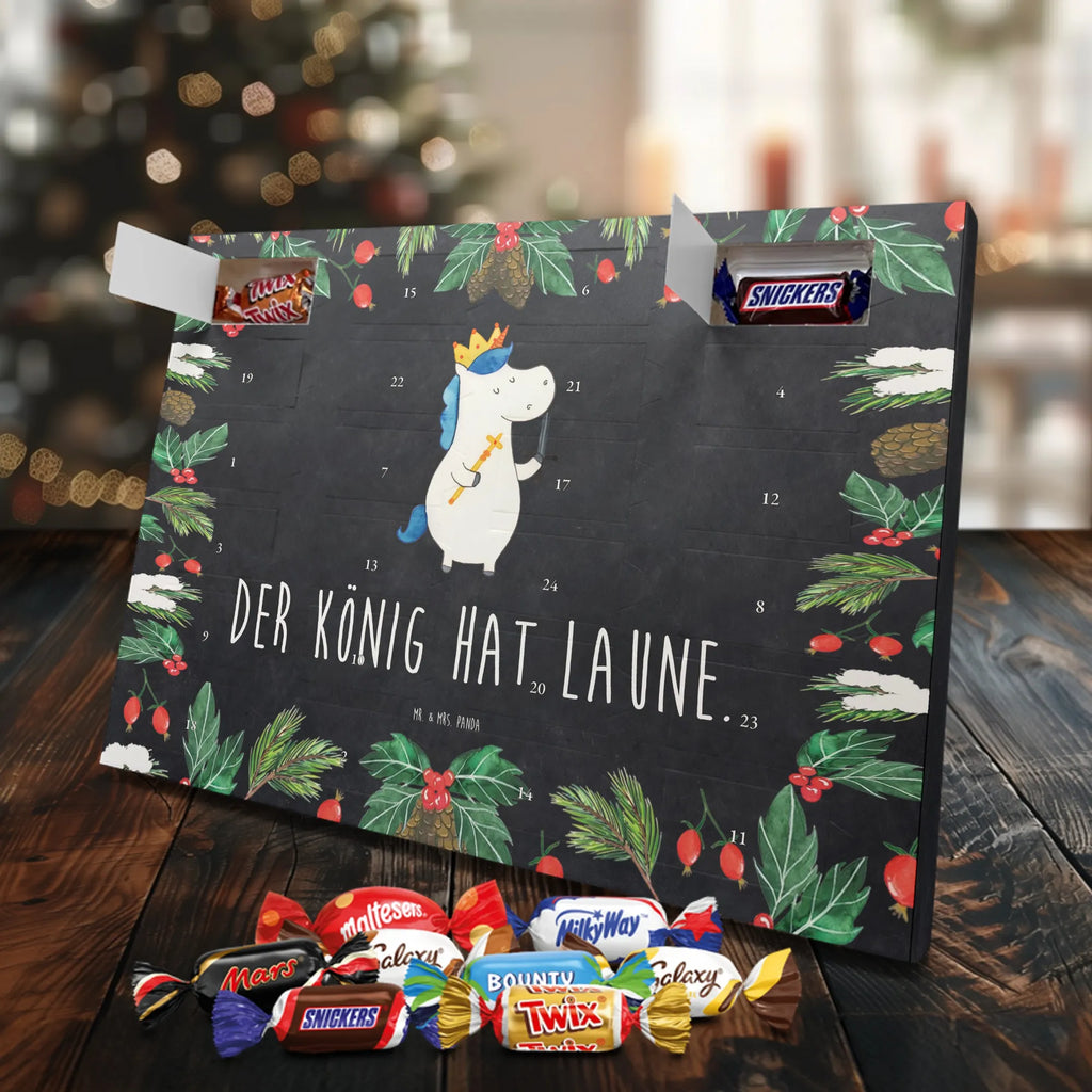 Chocolate advent calendar unicorn king with sword present boy, gift boyfriend, President, Prosecco, King, Ruler, Emperor, Chancellor, Crown, Princess, sword