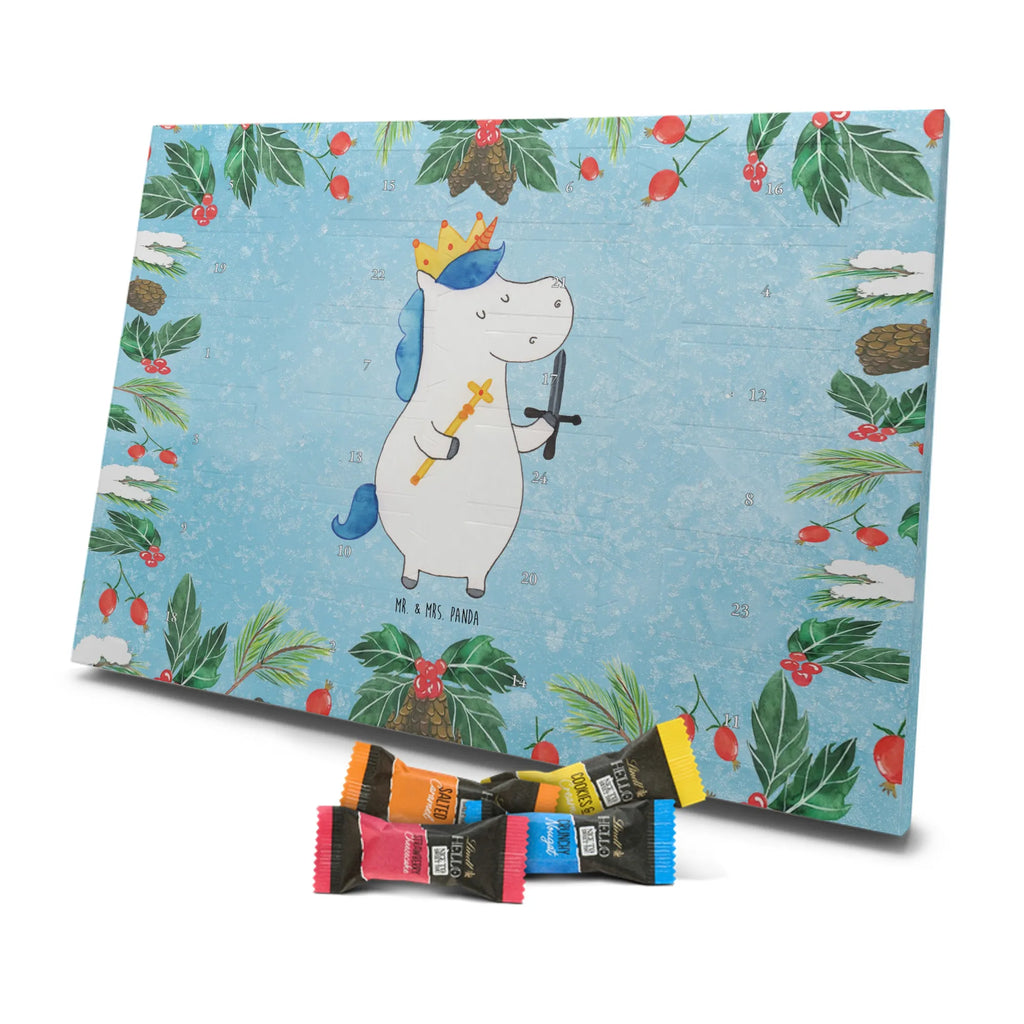 Chocolate advent calendar unicorn king with sword present boy, gift boyfriend, President, Prosecco, King, Ruler, Emperor, Chancellor, Crown, Princess, sword