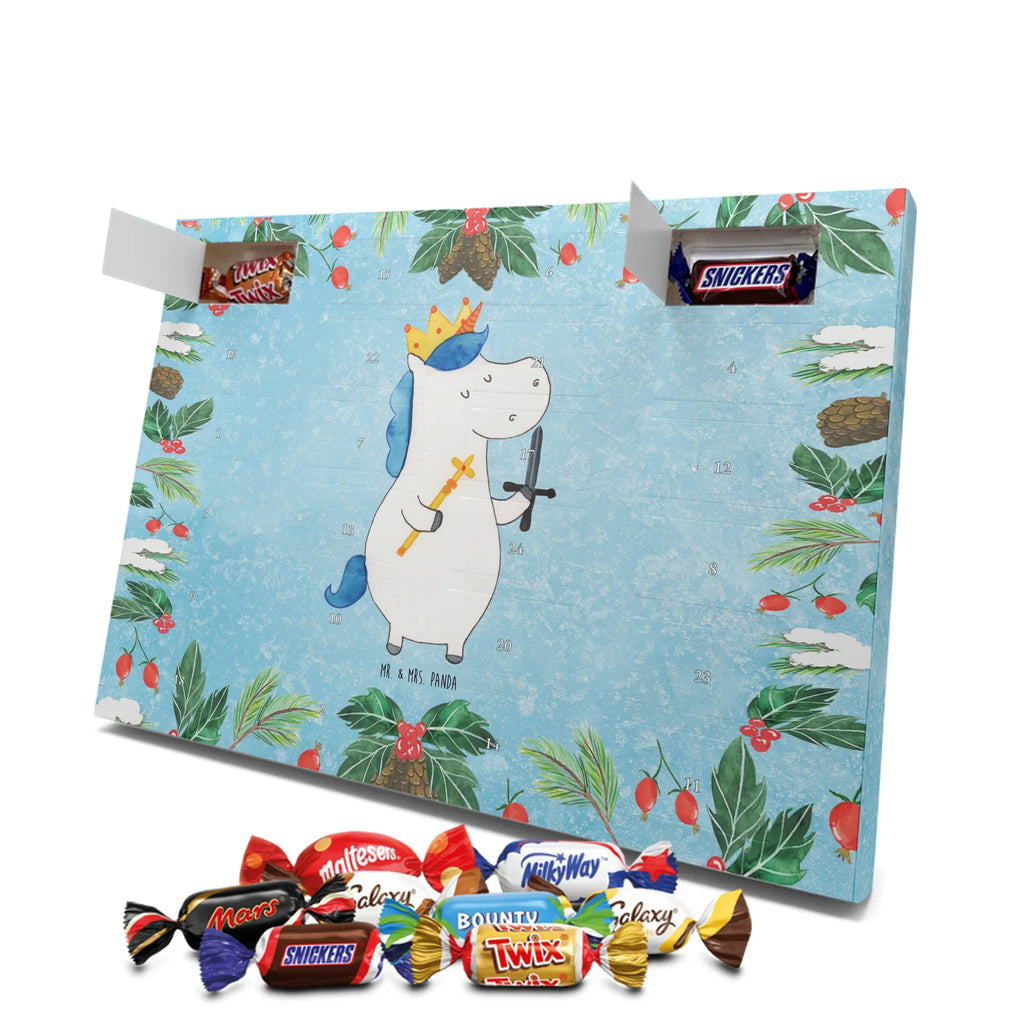 Chocolate advent calendar unicorn king with sword present boy, gift boyfriend, President, Prosecco, King, Ruler, Emperor, Chancellor, Crown, Princess, sword