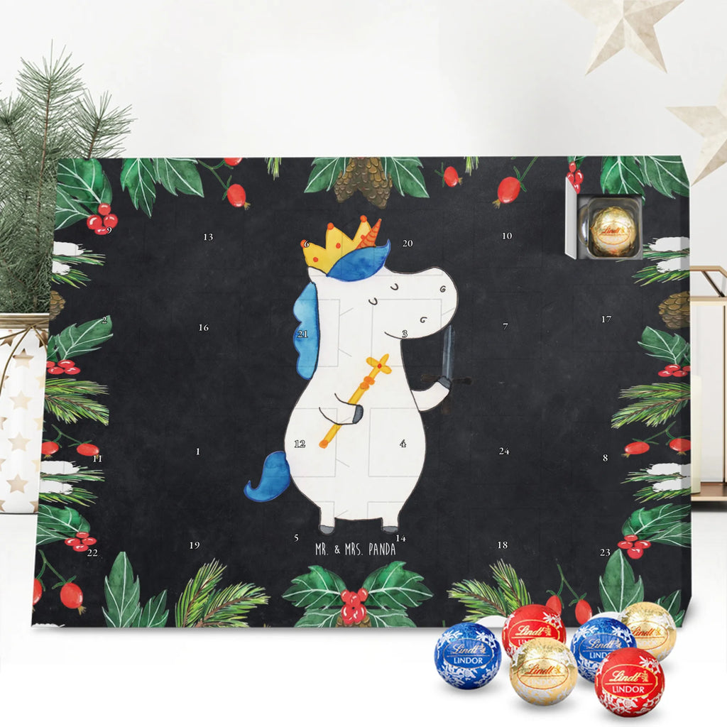 Chocolate advent calendar unicorn king with sword present boy, gift boyfriend, President, Prosecco, King, Ruler, Emperor, Chancellor, Crown, Princess, sword