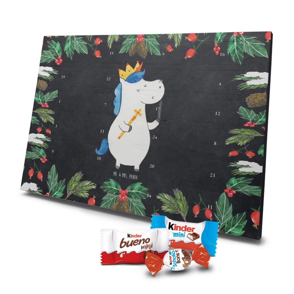 Chocolate advent calendar unicorn king with sword present boy, gift boyfriend, President, Prosecco, King, Ruler, Emperor, Chancellor, Crown, Princess, sword