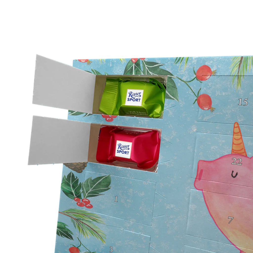 Chocolate advent calendar unicorn Pig piggycorn, pigcorn, girlfriend gift, Funny saying